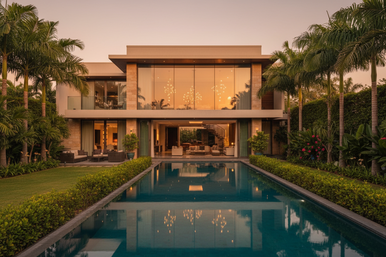 Serene Palms Villa Gandhinagar - Luxury Villa with Private Pool